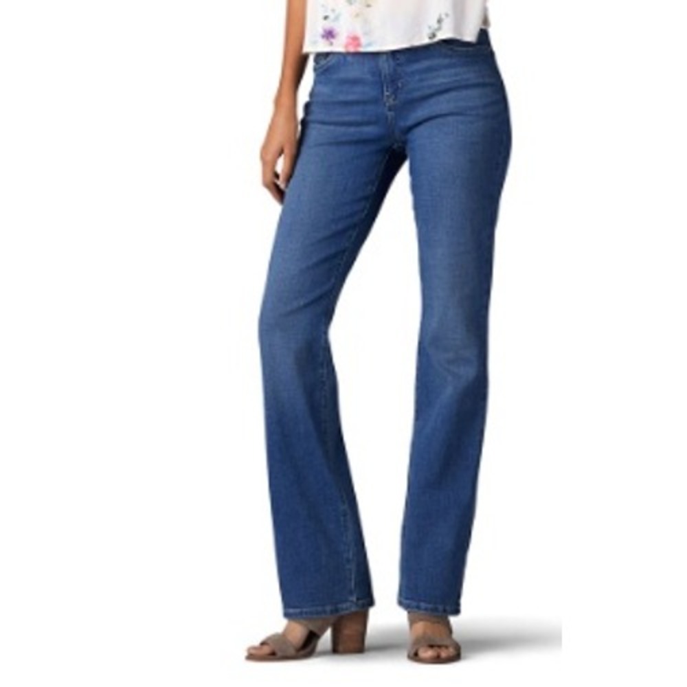 Lee Women's Ultra Lux Flex Motion Regular Bootcut Denim Stretch Jeans 14 Long